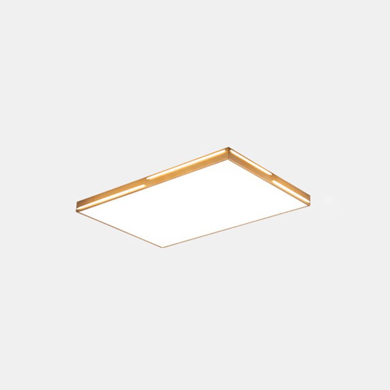 Métal géométrique visière encastrée lampe style moderne 1 tête brune encastrée lampe