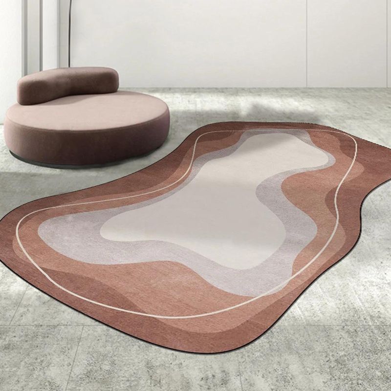 Trendy Novelty Shape Rug Funky Polyester Rug Stain Resistant Carpet for Home Decor
