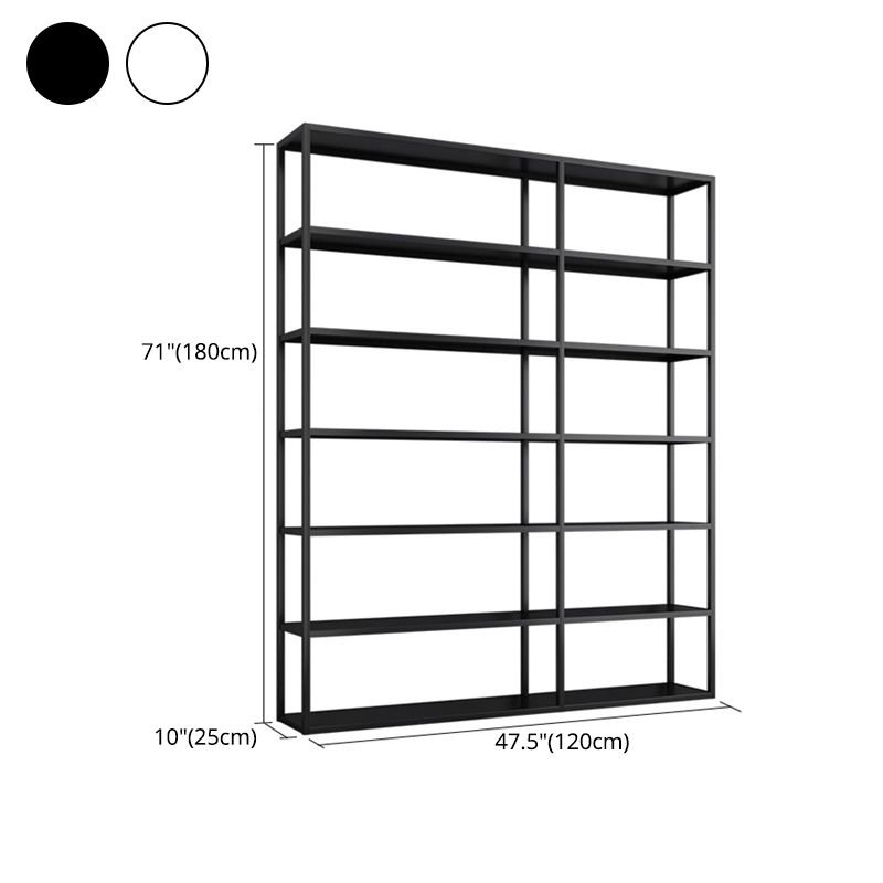 9.84"W Bookshelf Open Back Modern Style Bookcase for Home and Office