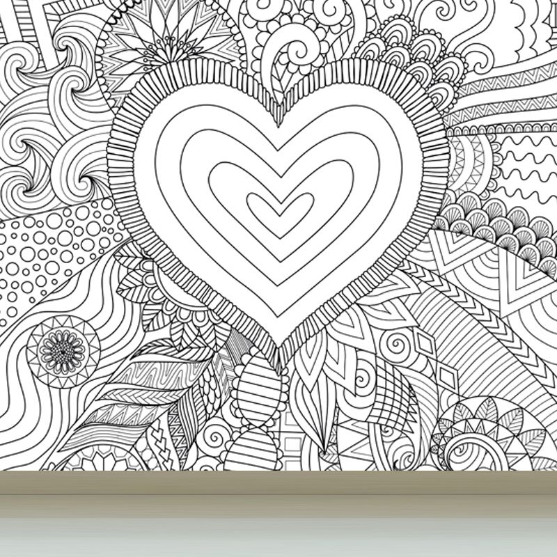 Soft Color Florentine Mural Wallpaper for Decoration Modern Living Room Wall Art