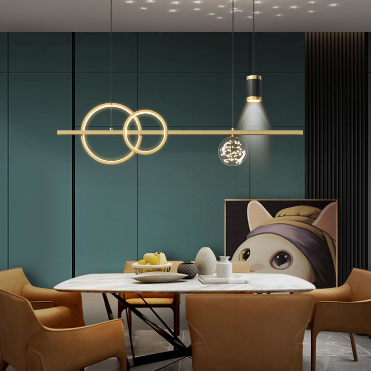 Contemporary Sphere Pendant Lights Glass Island Light Fixtures for Kitchen