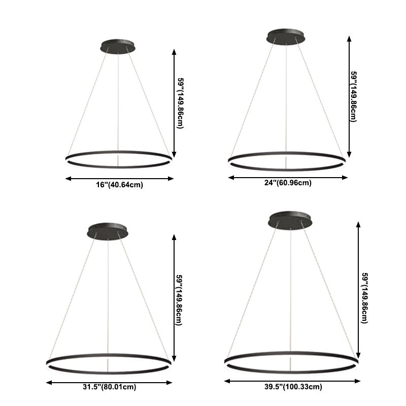 Forme de roue Chandelier Light Metal contemporain 1 Éclairage d'éclairage léger