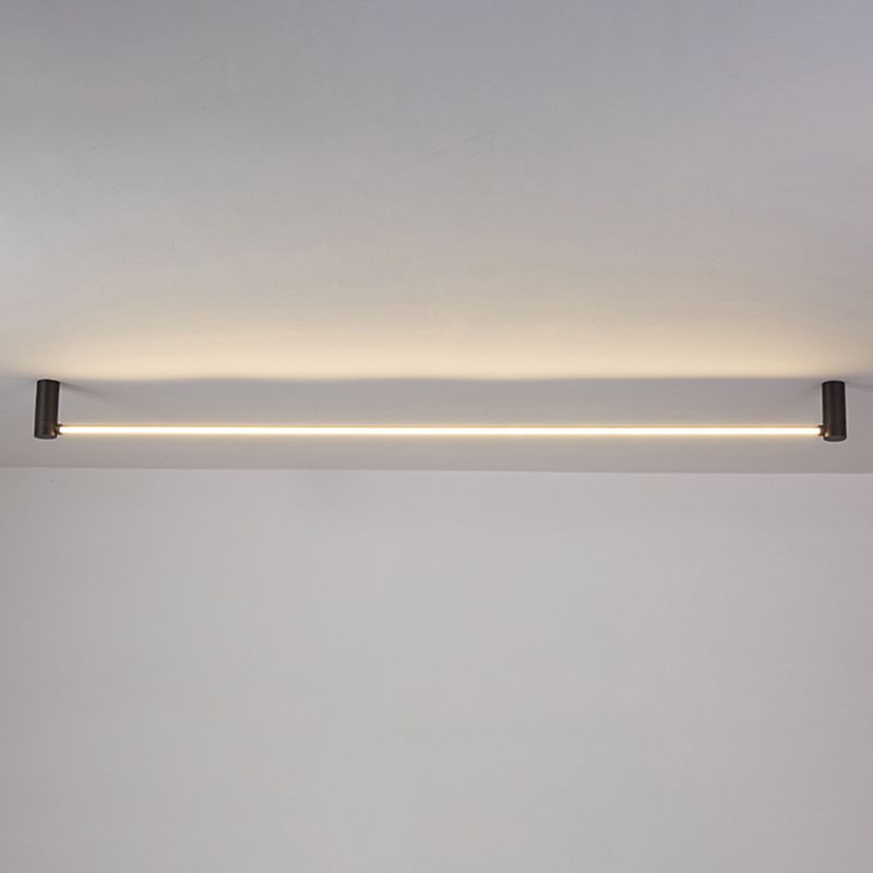 Eenvoud Staaf Gevormde Flush Mount Acryl hal slaapkamer LED flush plafond licht in zwart