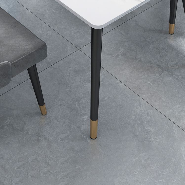Mesa de piedra de 4 pies Rectangle Matte Mesa de comedor para restaurante para restaurante