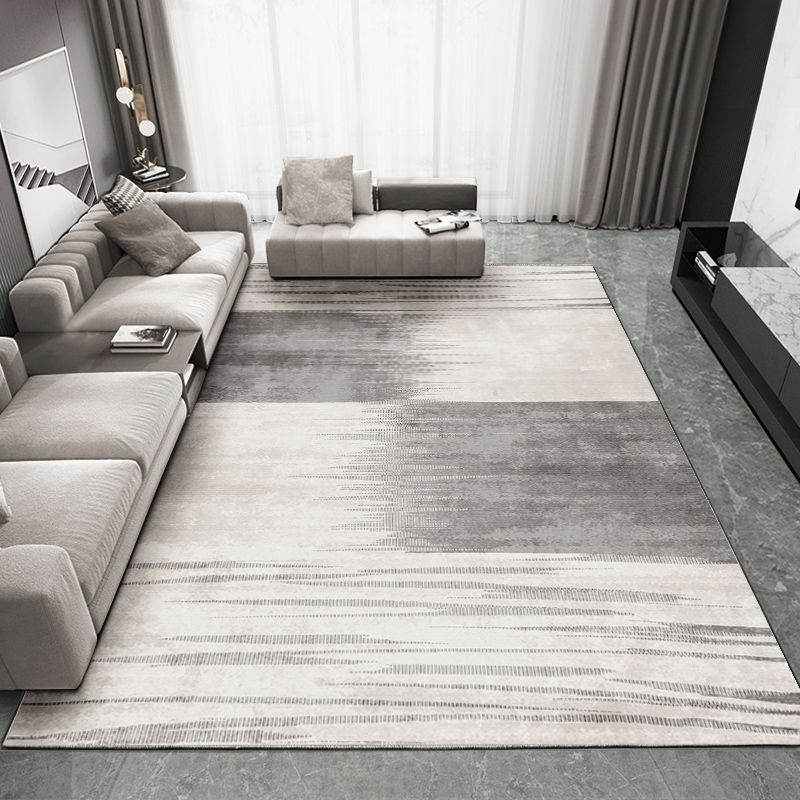 Simplicity Triangle Pattern Rug Polyester Indoor Carpet Stain Resistant Area Rug for Living Room