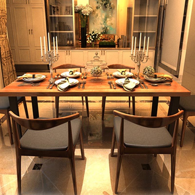 Industrial 1/2/7 Pieces Dining Set Wood Dining Furniture for Shop