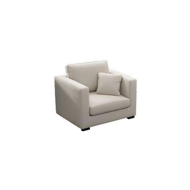 Square Arm Sofa 31.49" D x 33.46" H Loose Back Sofa for Living Room