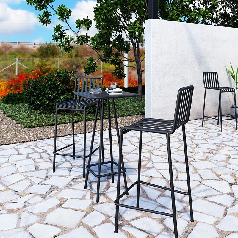 Modern 1/2/3 Piece Bar Table Set Metal Bar Table Set for Outdoor
