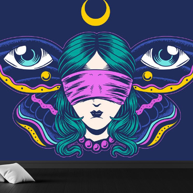 Illustration Magical Pattern Wall Mural Giant Wall Covering for Dining Room, Custom