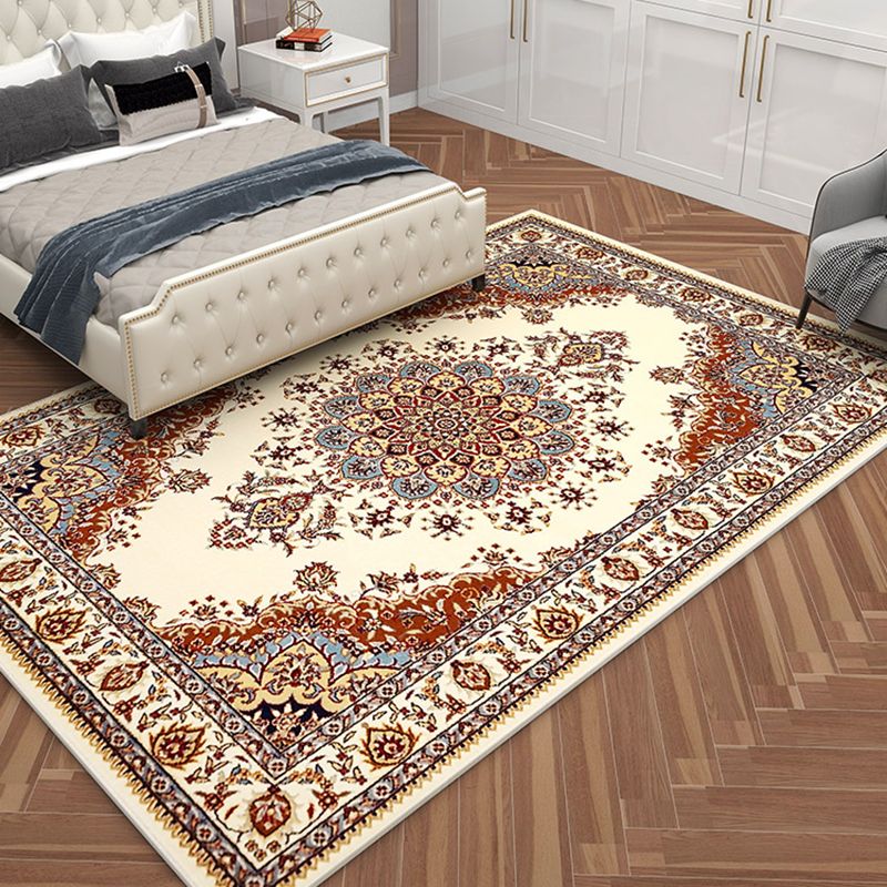 Tapis anticolaire multicoloe Polyester Fleur Fleur Rapis intérieur Tapis de support antidérapant pour le salon