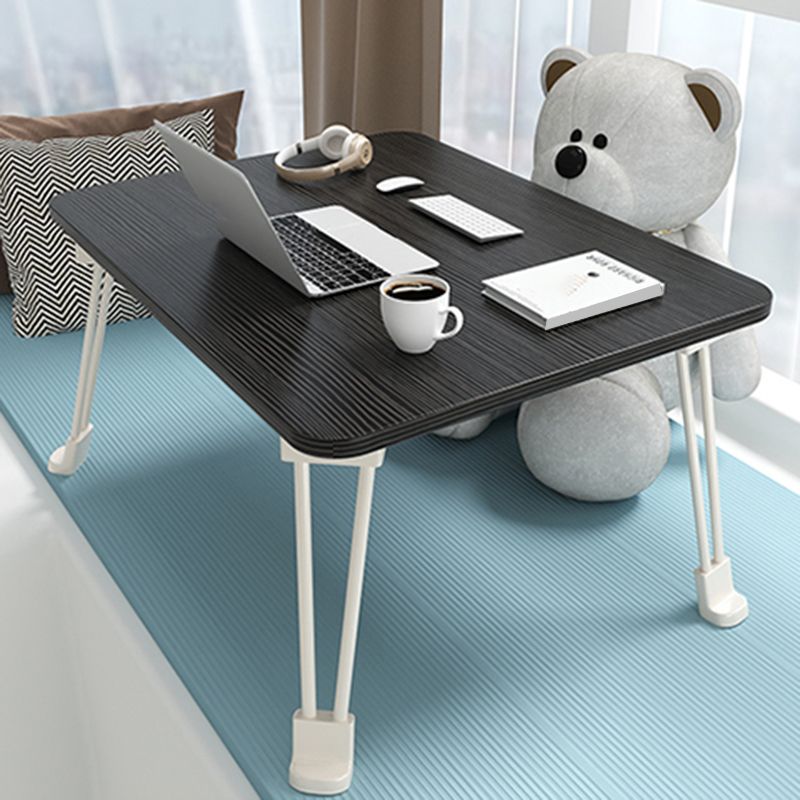 Contemporary Engineered Wood Office Desk Rectangle Metal Base Folding Writing Desk