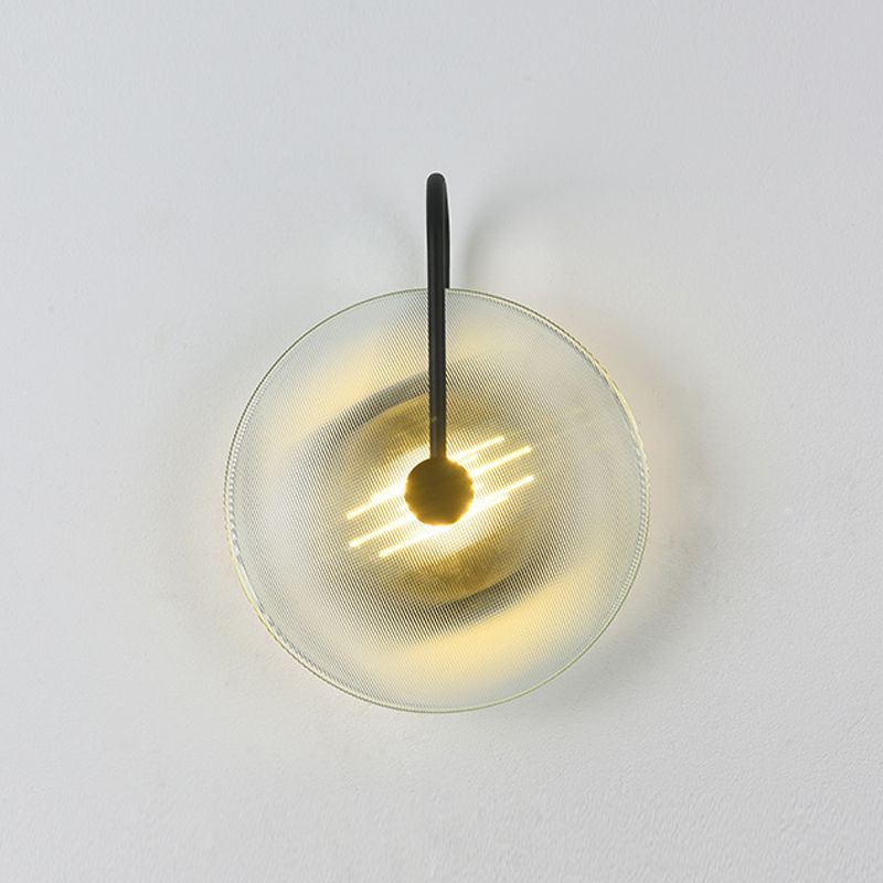 Modern Style Round Wall Light Sconces Glass 1 Light Wall Lighting Ideas