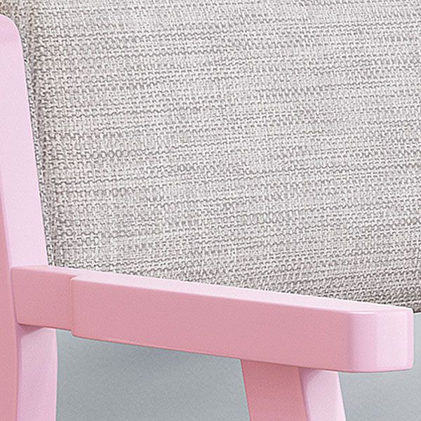 Contemporary Style Dining Chairs Dining Arm Side Chairs with Wooden Legs