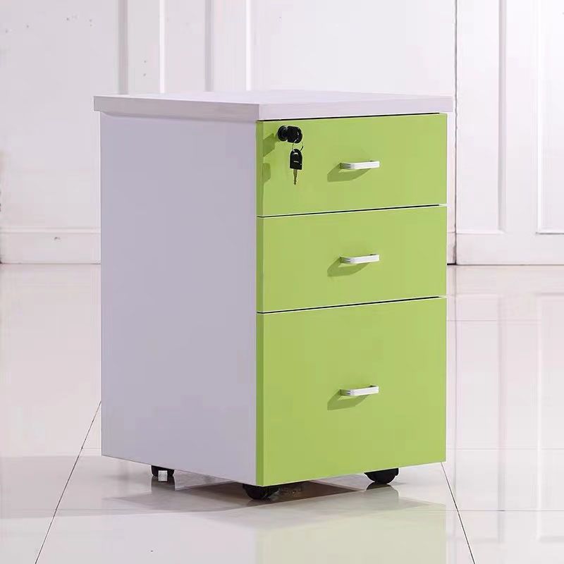 Contemporary Style Filing Cabinet Wood Vertical File Cabinet with Locking Storage