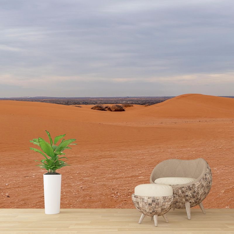 Horizontal Photography Desert Mural Mildew Resistant Wallpaper for Home Decor