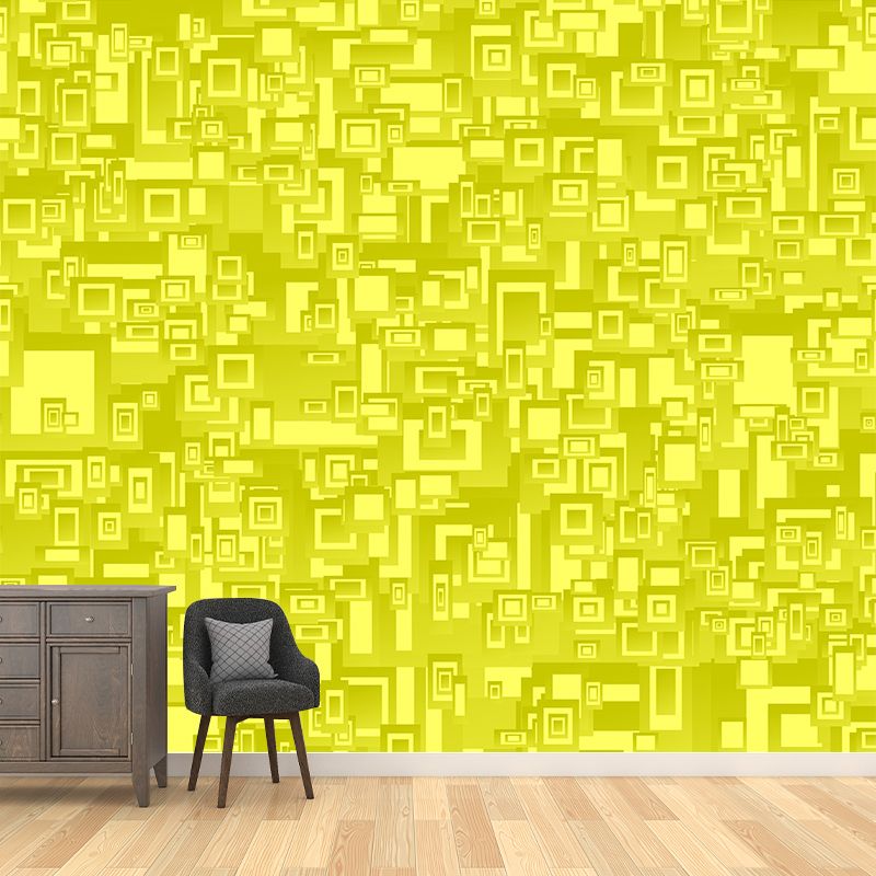 Sleeping Room Decoration Wall Mural Geometry Illustration Square Customized Wall Art