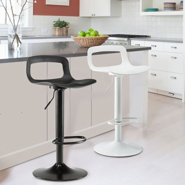 Industrial Style Bar-stool PP Seat with Swivel for Kitchen Bar