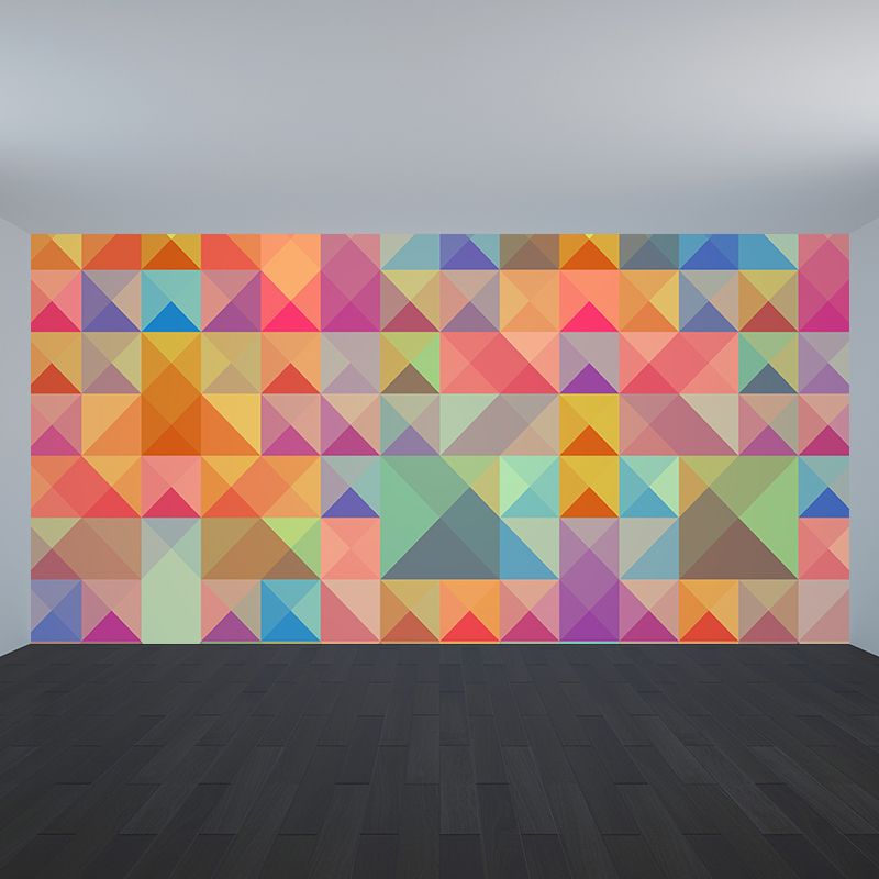 Chromatic Geometry Photography Wall Mural Living Room Wallpaper