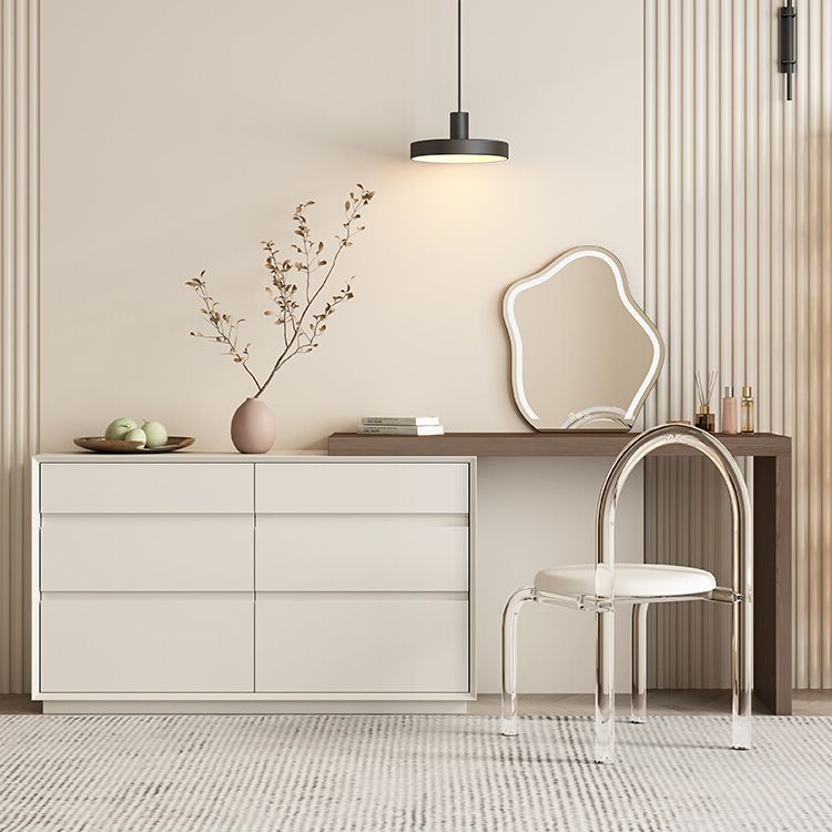 Traditional Makeup Vanity Desk Wooden Bedroom Make-up Vanity with Drawer