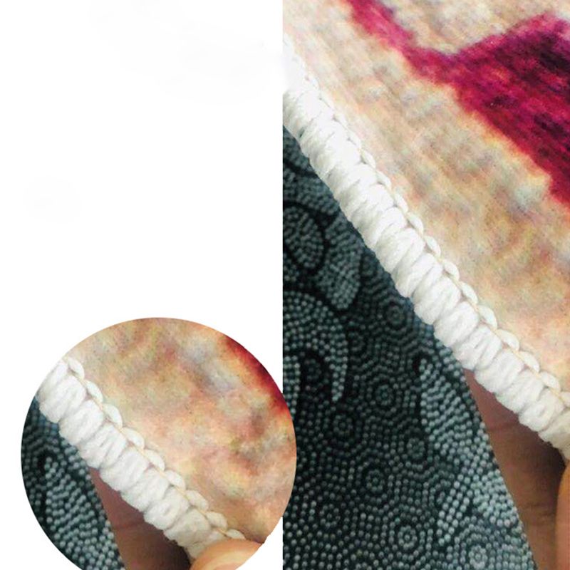 Shabby Chic Tribal Print Rug Retro Washable Carpet Polyester Anti-Slip Indoor Rug for Home Decor