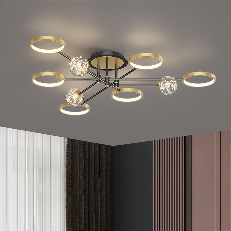 Modernist Flush Mount Fixture Gypsophila LED Flush Ceiling Light Fixtures