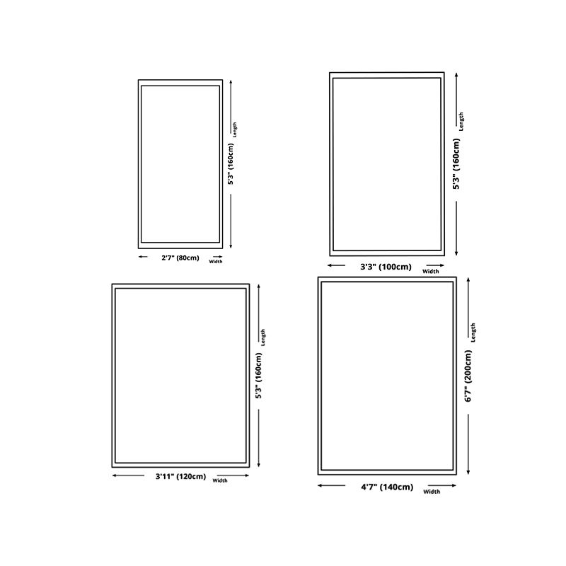 Green Modern Carpet Polyester Graphic Area Carpet Washable Carpet for Home Decor