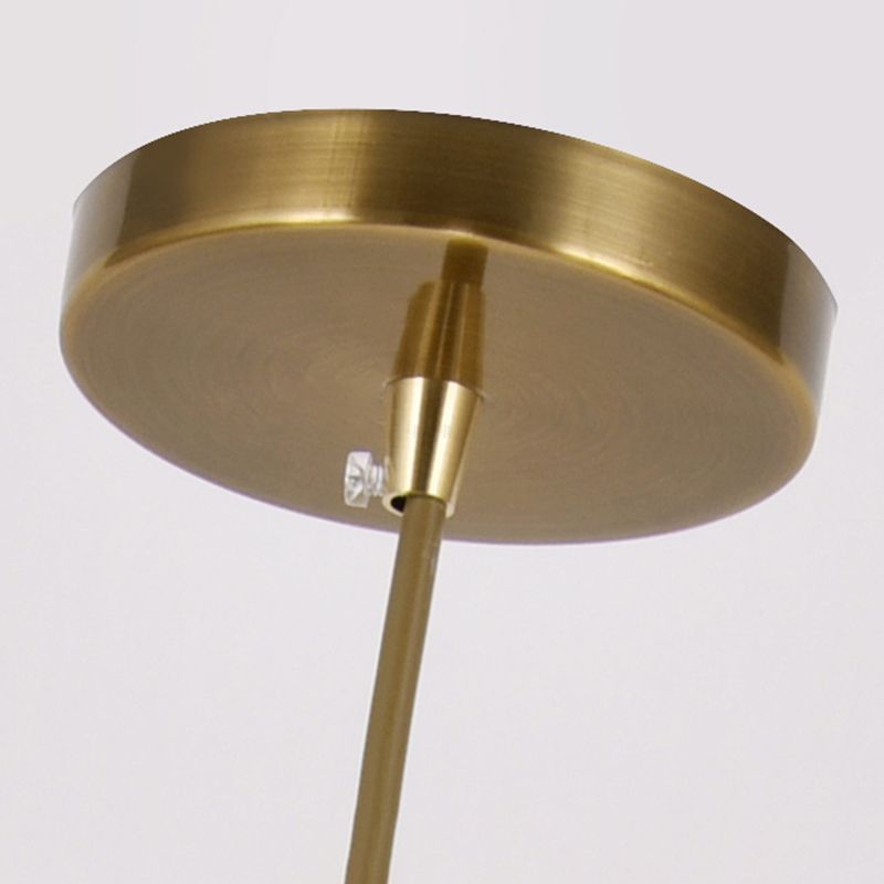 1-Light Ripped Shade Hanging Lamp, Contemporary Ribbed Glass Hanging Light