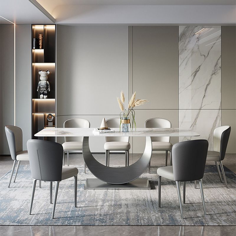Modern 1/4/5/7/8 Pieces Dining Set Rectangle Dining Table Set for Home Use