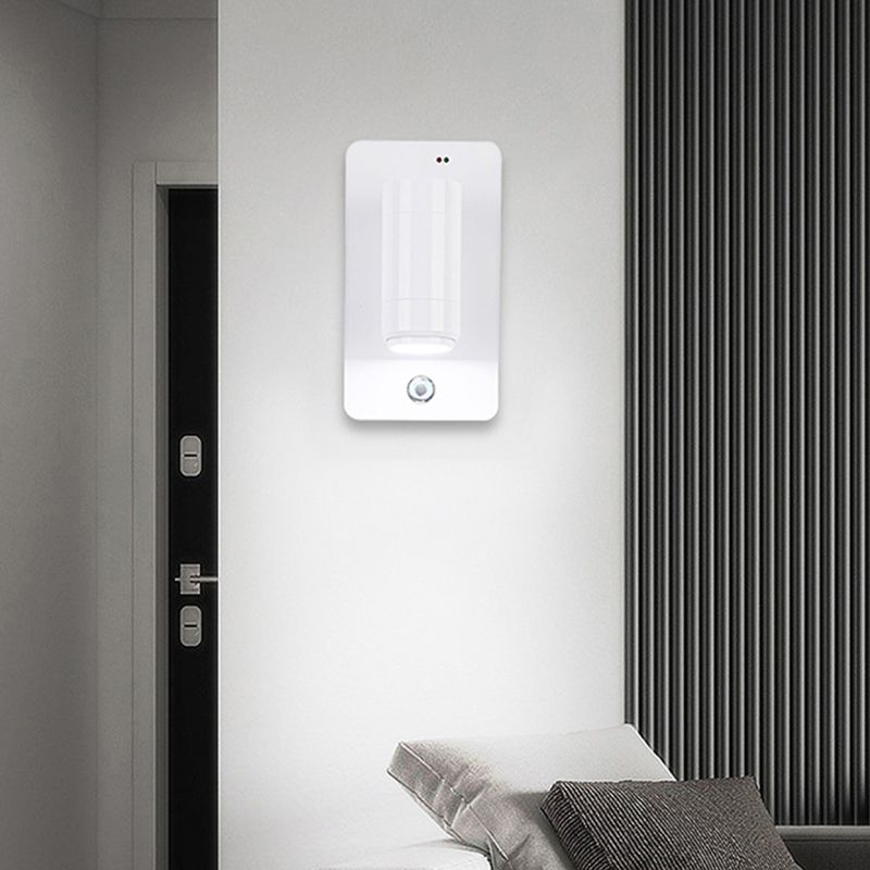 Modern Geometric Shape Wall Sconce Reading Wall Light with Acrylic Shade for Bedroom