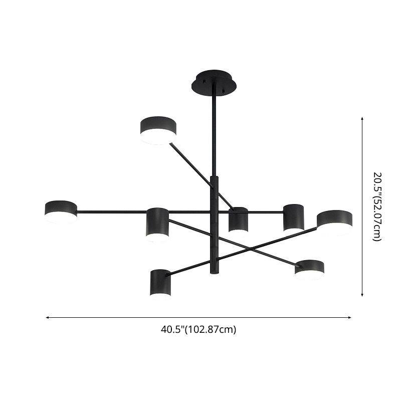 Lámpara de lámpara de starburst simplicidad moderna iluminación colgante acrílica para restaurante