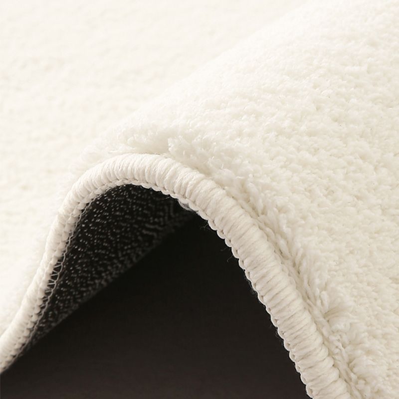 Beige Modern Rug Polyester Color Block Rug Non-Slip Backing Rug for Living Room