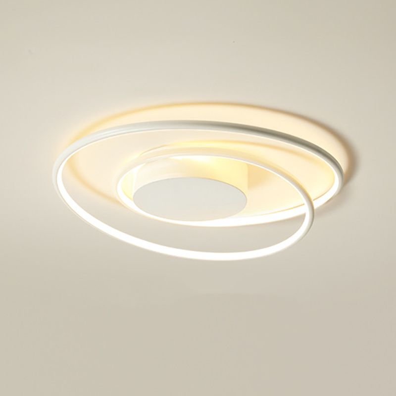 Circular Ceiling Mount Light Fixture Minimalist LED Metal Ceiling Lamp