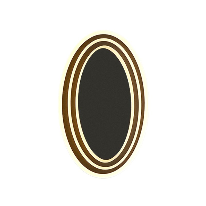 Modern Simple Iron Wall Light Ellipse Shape Rotatable Wall Lamp for Living Room