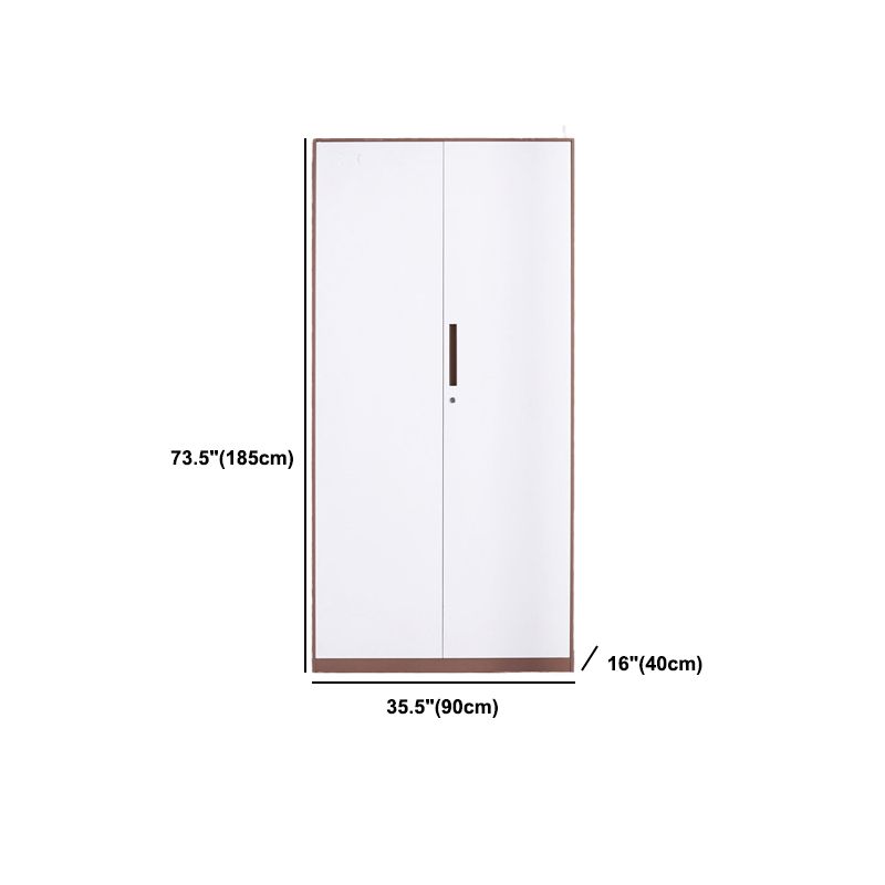 Modern Stainless Steel Bookcase Standard With Doors Shelf for Home Office