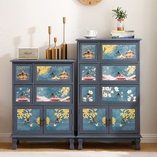 Nautical Combo Dresser Solid Wood Storage Chest Dresser for Bedroom