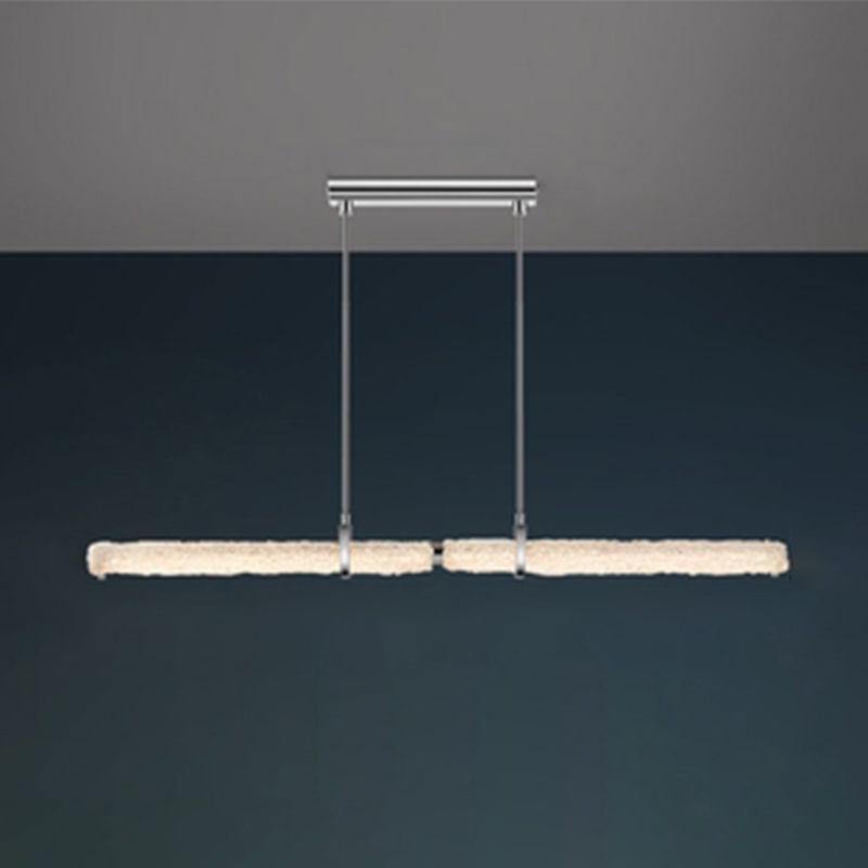 Modern LED Kitchen Island Lighting Ideas Clear Glass Ceiling Pendant Light