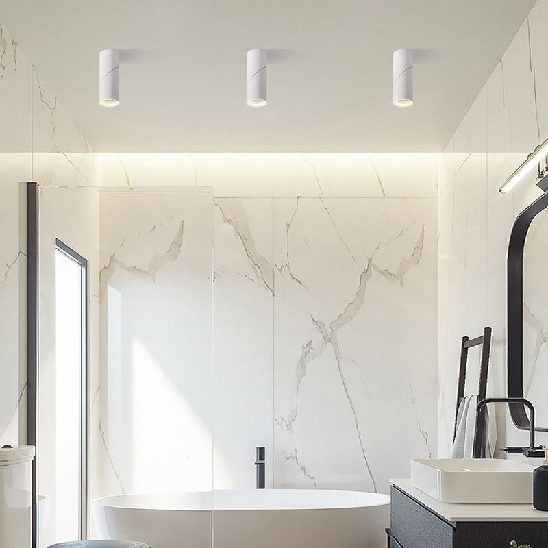 Plafonnier LED concis moderne en aluminium 1 lumière encastré pour magasin de vêtements