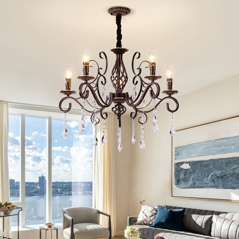 Traditional Unique Chandelier Lights Crystal Pendant Light Fixtures