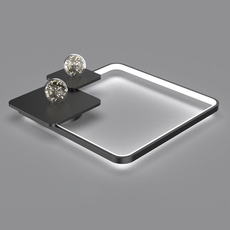 LED Ceiling Light Fixture Flush Mount Lighting Glass Light Ringed Light Living Room Light