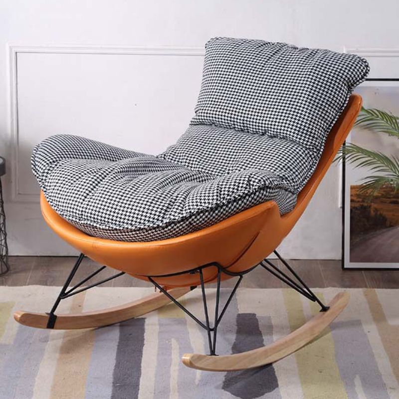 Modern Style Single Rocking Chair Indoor Lazy Sofa Rocking Chair for Living