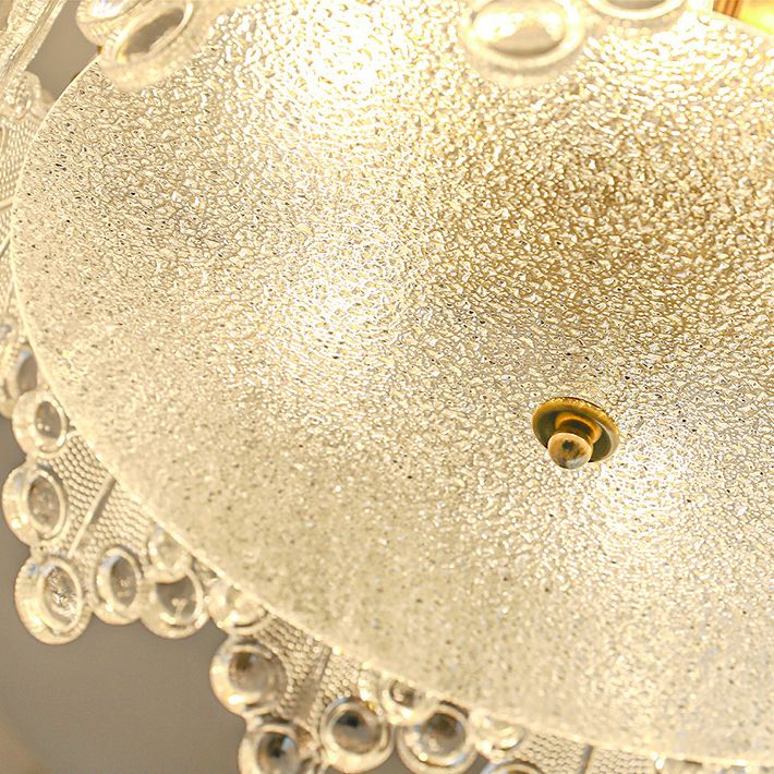Nordic Glass Ceiling Light Simple Flush Mount Light Fixture for Sitting Room