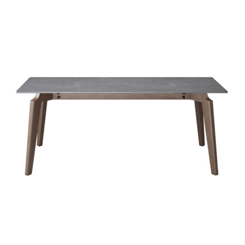 Modern 1/2/5/7 Pieces Furniture Stone Rectangle Dining Chairs Set in Gray