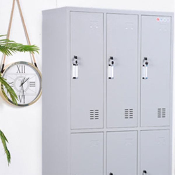 White Colour Wardrobe Contemporary Steel Home Wardrobe Closet with Lock