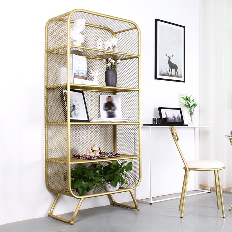 Scandinavian Style Standard Bookcase Metal Closed Back Book Shelf