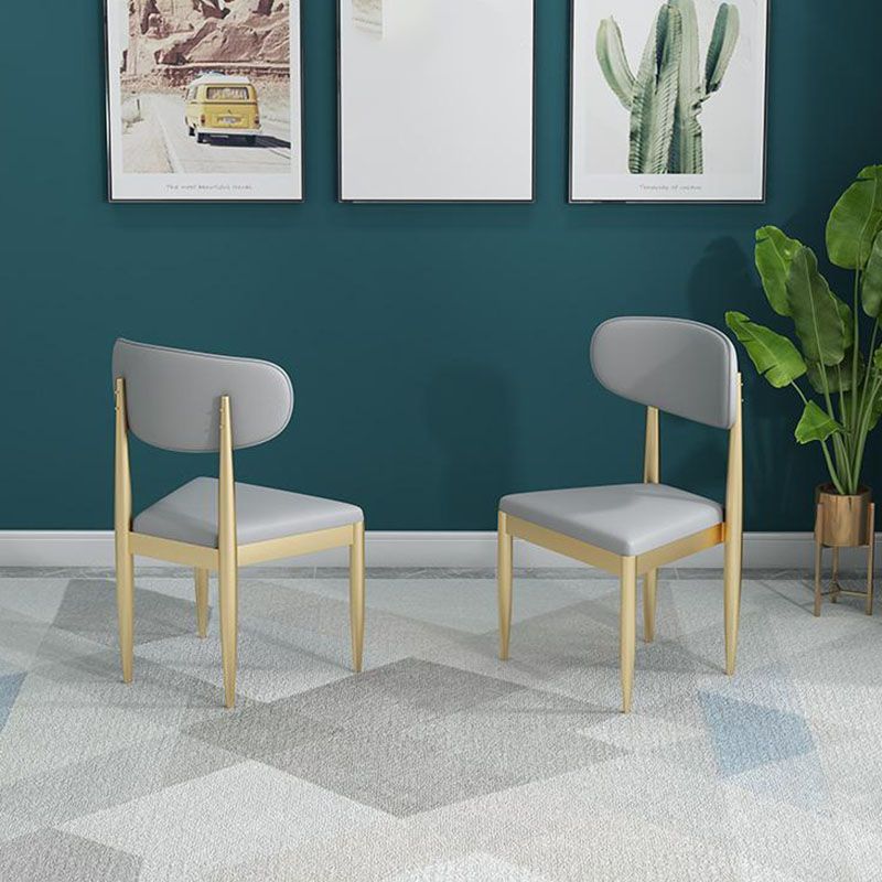 Glam Style 1/5 Pieces Dining Set Rectangle Stone Table Kitchen Set for Dining Room