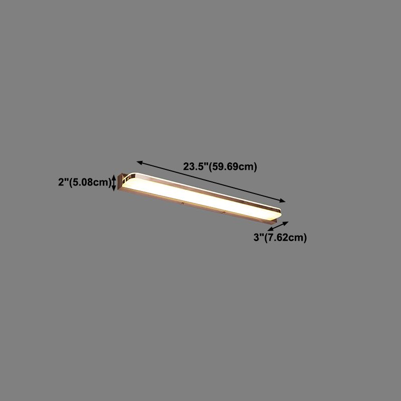 Luce vanità moderna lineare METALE MITOLA LED LED LED LIMORE PER BAGNI IN SIGILTÀ