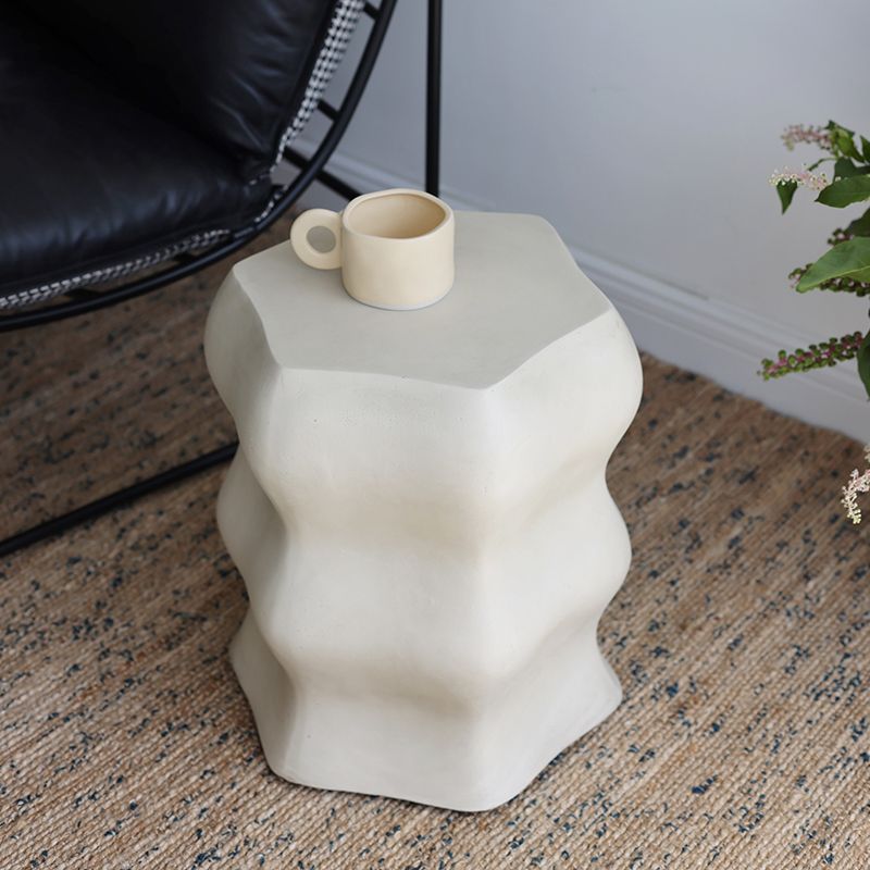 14.6" Wide Metal Block Side Table Geometric Sofa Side Accent Table