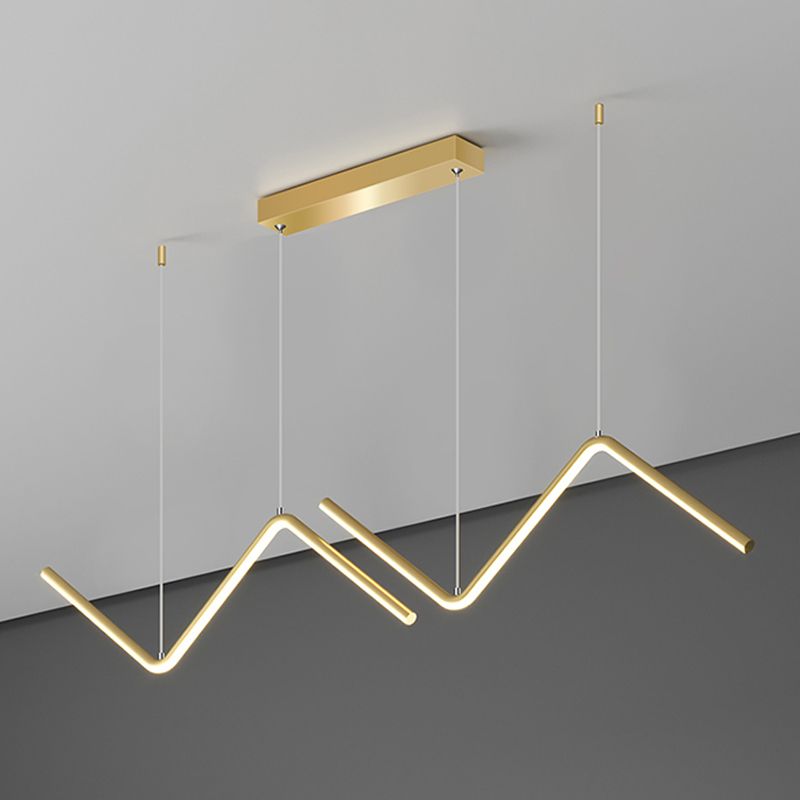Contemporary Island Light Linear Iron 1 Light Island Chandelier Lights