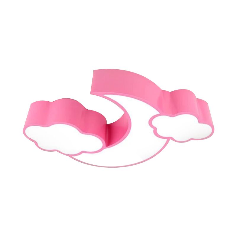 Acryl-Deckenleuchte mit Wolkenmotiv, Cartoon-Unterputz-Deckenleuchte für das Kinderzimmer im Klassenzimmer