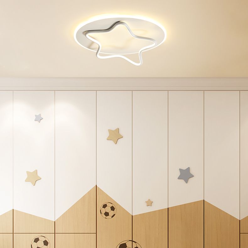Geometria Forma Soffitto Fissaggio Moderno Stile Metallo 2 Luce Soffitto Flush